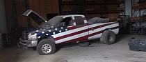 Stars and Stripes Ram Truck Screams Murica, Comes with a Couch in the Bed
