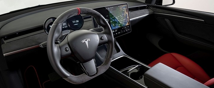 Interior elements by Startech for Tesla Model 3