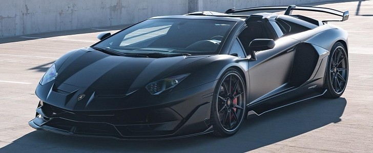 Stealthy 2020 Lambo Aventador SVJ Roadster Might Not Care About Ship Fires  - autoevolution