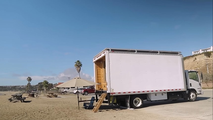 Stealthy Box Truck Hides a Deluxe Beach Condo Packed With Countless Nifty Features