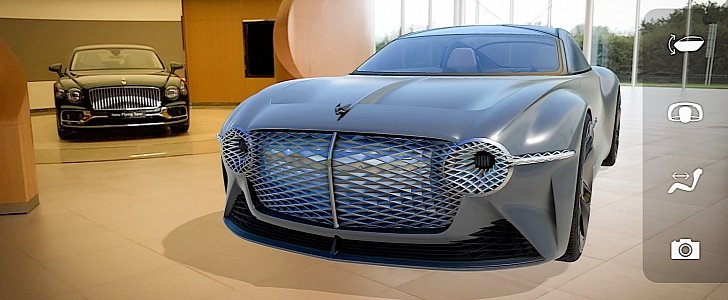 Bentley EXP 100 GT in AR app