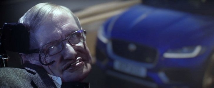 Stephen Hawking Is Jaguar's Latest British Villain in Spot Promoting the F-Pace