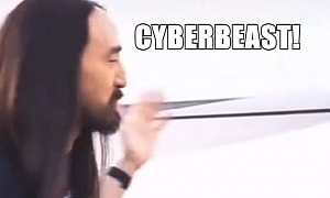 Steve Aoki Is Mind-Blown by His New Cybertruck, Doesn't Know How to Open the Tonneau