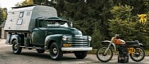 Steve McQueen’s Cool 1952 Chevy Camper Now Selling With Bonus Replica Bike