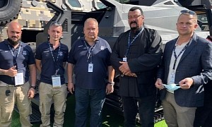 Steven Seagal Introduces UAE’s First Electric Tracked Vehicle, STORM
