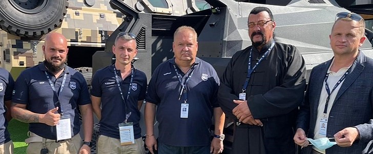 Steven Seagal unveils STORM, UAE's first electric tracked vehicle