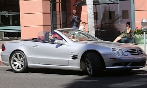 Steven Tyler Is All-Rock in a Mercedes-Benz SL