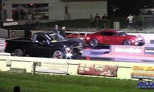Stick Shift Camaro ZL1 Drags Scat Pack, Mustang, M8, F-150, Is Almost Flawless