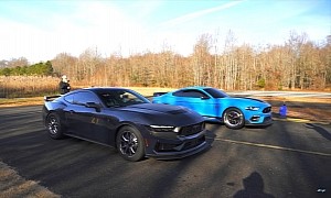 Stick Shift Ford Mustang Mach 1 Drags S650 Dark Horse; Someone Gets Destroyed