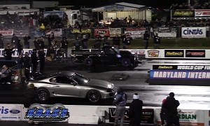 Stick-Shift Twin-Turbo Chevy S10 Drags A80 Supra, Teaches Import a 7.04s Lesson