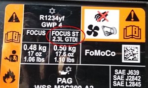 Sticker Confirms 2.3-Liter Turbo for 2020 Ford Focus ST