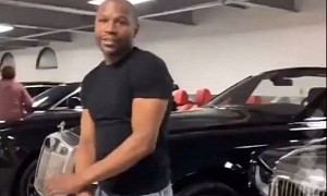 Still Flexin’: Floyd Mayweather Gives Tour of His All-Black Car Collection