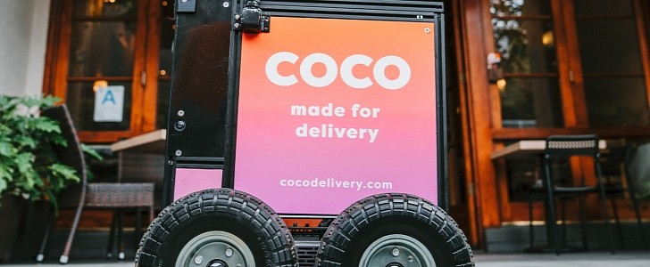 Coco 1 can reach further and carry more, compared to the original pink delivery robot