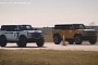 Stock 2021 Ford Bronco V6 Drags VelociRaptor 400, They're Bus Lengths Apart