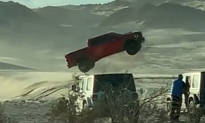 Stock 2021 Ford F-150 Raptor Performs “Massive” Jump 8 Times With No Damage