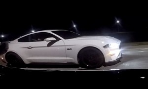 Stock Charger Hellcat Goes at Roush-Tuned Mustang, Immediately Regrets Decision