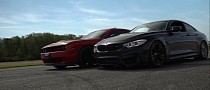 Stock Dodge Challenger Hellcat Drag Races Tuned F82 BMW M4, Gets Badly Whooped