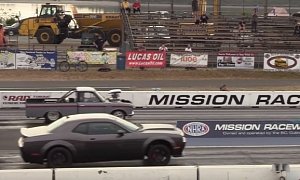 "Stock" Dodge Demon Does 9.83s 1/4-Mile Pass, Starts a Riot