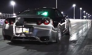 Stock Location Turbo Nissan GT-R Sets 1/4-Mile World Record with Brutal 7.4s Run
