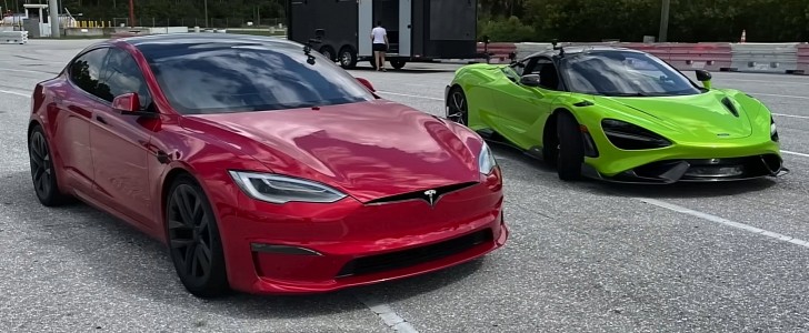 Tesla Model S Plaid vs. McLaren 765LT