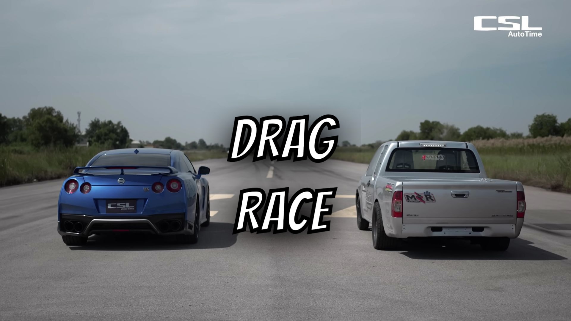 Stock Nissan GT-R Drag Races Modified Isuzu D-Max Pickup Truck, It’s Closer Than Expected