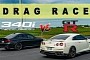 Stock R35 Nissan GT-R Drag Races Tuned BMW 340i xDrive, One Gets Badly Walked