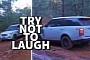 Stock Range Rover Attacks Muddy Trail, Takes Down Tree in Hilarious Video