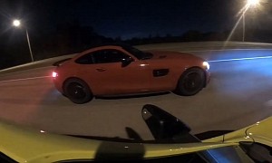 Stock Shelby GT350 Looks to Outrun Stock Mercedes-AMG GT S, Doesn't Pull It Off