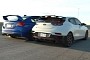Stock Subaru WRX STI Drag Races Tuned Hyundai Veloster N, Wheel Spin Galore