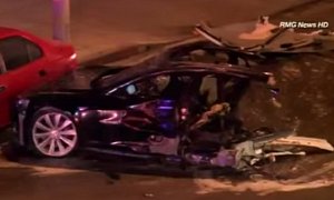 Stolen Tesla Model S Driver Allegedly Dies After High-Speed Crash