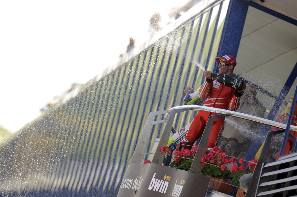 Casey Stoner takes 3rd place at Jerez