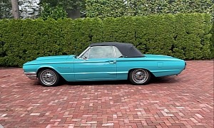 Stored in a Museum: Pagoda Green 1964 Ford Thunderbird Is a Low-Mile Survivor