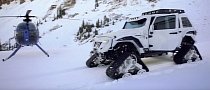 Stormtrooper JK Jeep With Tracks Is Called "Arctic Frog"