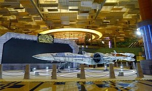 Stormtroopers and Starfighter Pilots Take Over Changi Airport As X-wing and TIE Fighter "Land"