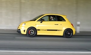 Straight-Piped Abarth 595 Competizione Channels an Inner-Tunnel Demon to 144 MPH
