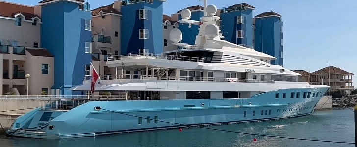 Axioma, Dmitry Pumpyansky's $75 million superyacht, is stranded in Gibraltar after seizure 