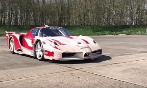 Street Legal Ferrari FXX Gets Covered in Scotch Paper, Goes over 200 MPH