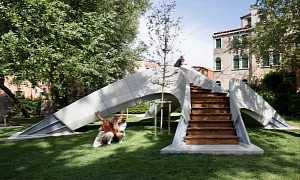 Striatus Is World’s First Freestanding Concrete 3D Printed Bridge In Venice