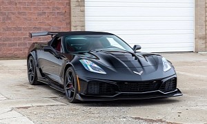 Striking Corvette C7 ZR1 Convertible Is Bad to the Bone and Armed to the Teeth