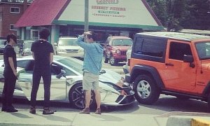 Student Driving Chrome Lamborghini to University Has a Crash