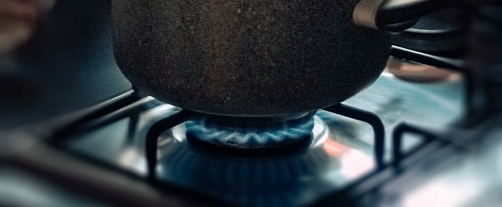 Cookware on gas stove