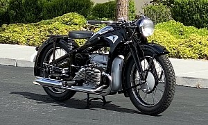 Stunning 1938 Zundapp K800 Is a Blast from a Pre-War Boxer Engine Past