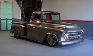 Stunning 1956 Chevy 3100 Stepside "Monik" Restomod Is Out of This World