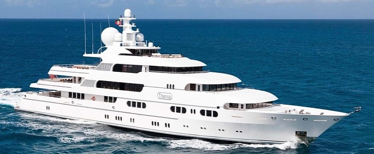 The luxurious Titania will make an appearance as Dodi Al-Fayes's yacht, in the Netflix series The Crown.