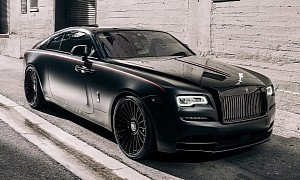 Stunning, Custom Rolls-Royce Wraith Black Badge Is a Proper Matte/Glossy Adieu