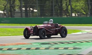 Stunning, ex-Ferrari 1933 Alfa Romeo 8C Hits Monza, Flexes Supercharged 8-Cyl