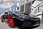 Stunning Lamborghini Gallardo on Red HRE Wheels