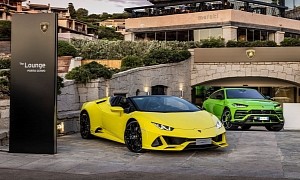 Stunning Lamborghini Lounge in Porto Cervo Displays the Hottest Lambos Right Now