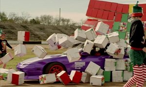 Stuntwoman Crystal Hooks Drifts the Tires Off Her S13 Silvia: The Night Before Driftmas