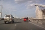 Stupid Motorcyclist Crashes on the Highway
